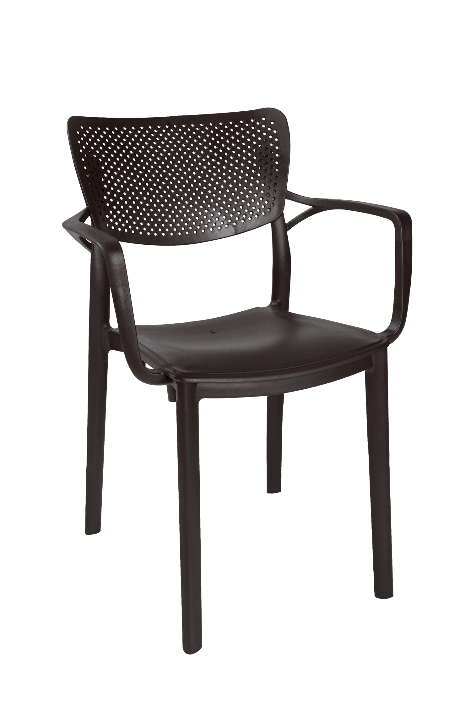 PARIS – Chaise avec accoudoir extérieur (brun)